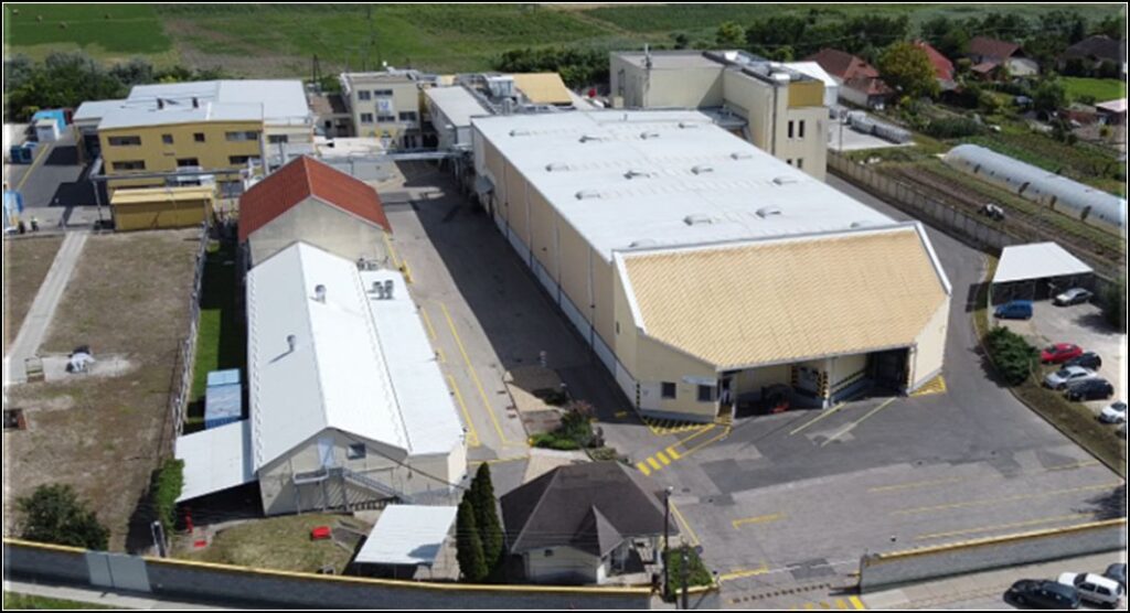 Röszkei gyár madártávlatból